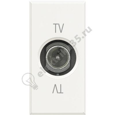 BT Axolute White Розетка TV оконечная 1 мод HD4202DC