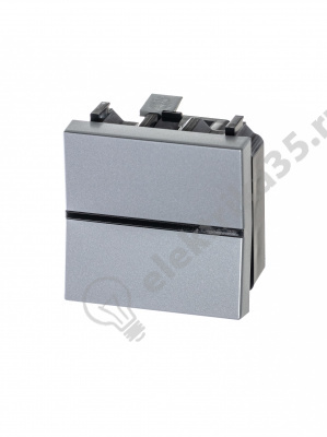 Механизм перекл.1-кл. 2мод. СП Zenit 16А IP20 с клавишей серебр. ABB 2CLA220200N1301