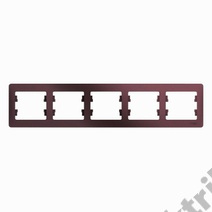 Рамка 5-м GLOSSA гориз., баклаж. SchE GSL001105