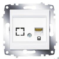 Механизм розетки комп. 1-м Cosmo бел. ABB 619-010200-247