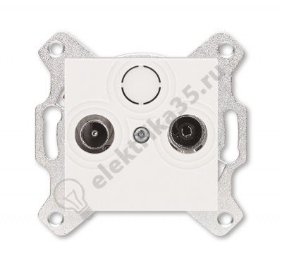 Розетка TV-R Levit оконечная жемчуж. ABB 2CHH083503A6068