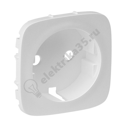 Панель лицевая  для розетки с з/к жемчуг Valena Allure Leg 755209
