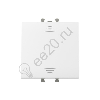 Выключатель модульный 1-кл. 2мод. Avanti "Белое облако" 16А IP20 бел. DKC 4400102