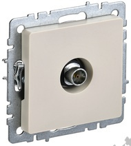 Мех-м розетки BRITE TV оконеч., беж. IEK BR-A10-O-K10