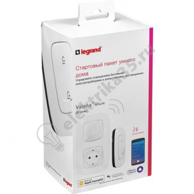 Стартовый Smart комплект умного дома. Цвет Белый. Valena Allure NETATMO 752596