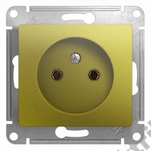 Мех-м розетки 1-м GLOSSA без з/к., фисташк. SchE GSL001041