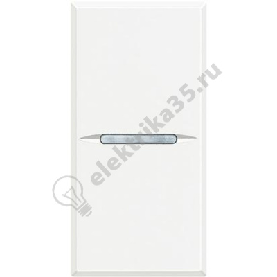 BT Axolute Белый Выключатель аксиальный 1-кл. 10А, 250В, винт. клеммы, 1 мод. HD4001N
