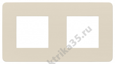 Рамка 2-м UNICA STUDIO беж./беж. SchE NU280444