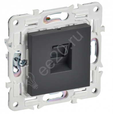 Мех-м розетки RJ45 SKANDY титан кат.5E IEK SK-K10-1-K48