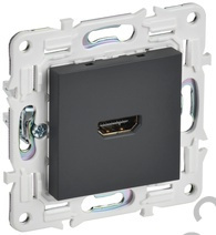 Мех-м розетки HDMI SKANDY графит IEK SK-H10-K53