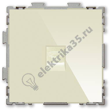 Механизм розетки RJ11 Беж  CGSS PL-W201T-BGG
