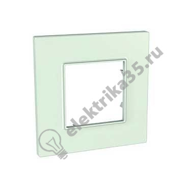 Рамка 1-м Unica quadro стекло мат. SchE MGU2.702.17