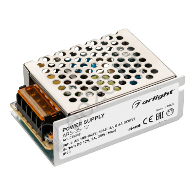 Блок питания для св/д лент 12V  35W IP20 Arlight 025332