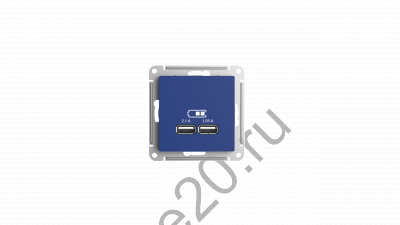 Мех-м розетки USB ATLAS аквамарин SchE ATN001133 