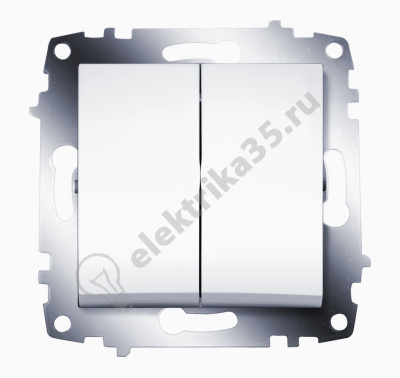 Механизм выключателя 2-кл. Cosmo бел. ABB 619-010200-202