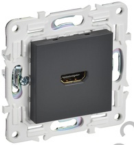 Мех-м розетки HDMI SKANDY титан IEK SK-H10-K48