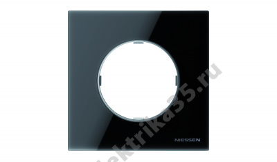 Рамка 1-м Sky Moon стекло черн. ABB 2CLA867100A3101