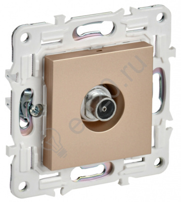Мех-м розетки TV SKANDY песочный IEK SK-A10-O-K98