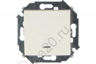 Механизм выключателя 1-кл. с подсв. СП 16А IP20 сл.кость Simon15 1591104-031
