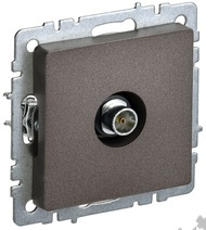 Мех-м розетки BRITE TV оконеч., темн.бронза IEK BR-A10-O-K45 