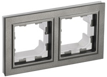 Рамка 2-м BRITE IP44 шампань IEK BR-M22-44-K37	