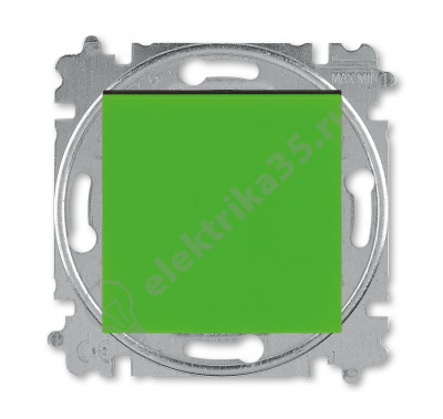 Выключатель 1-кл. Levit зел./дым. черн. ABB 2CHH590145A6067