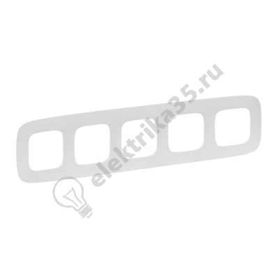 Рамка 5-м белая Valena Allure Leg 754305