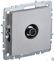 Мех-м розетки BRITE TV оконеч., алюм. IEK BR-A10-O-K47 