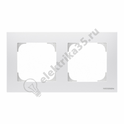 Рамка 2-м Sky базовая альпийский бел. ABB 2CLA857210A1101