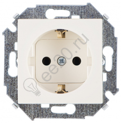 Механизм розетки 1-м СП с заземл. сл. кость Simon15 1591432-031
