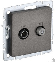 Мех-м розетки BRITE TV+SAT, темн.бронза IEK BR-AF20-O-K45 