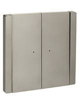Выключатель 2-кл. с подс. FORTE&PIANO сталь IEK FP-V20-1-10-1-K46