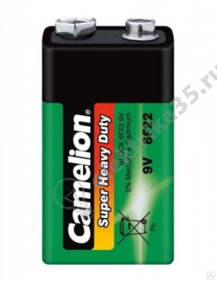 Элемент питания солевой "крона" R 6F22 Camelion 1663