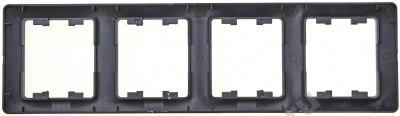Рамка 4-м GLOSSA гориз., антрац. SchE GSL000704