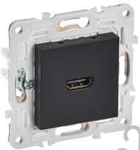 Мех-м розетки HDMI SKANDY черный IEK SK-H10-K02