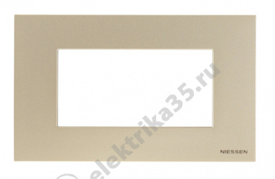 Рамка 4мод. Zenit итал. станд. шампань ABB 2CLA247400N1901