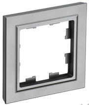 Рамка 1-м BRITE сталь IEK BR-M12-K46 