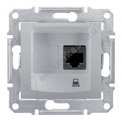 Мех-м розетки комп. SEDNA RJ45 алюм. SchE SDN4300160