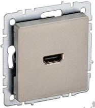 Мех-м розетки BRITE HDMI шампань IEK BR-H10-K37 