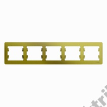 Рамка 5-м GLOSSA гориз., фисташк. SchE GSL001005
