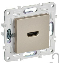 Мех-м розетки HDMI SKANDY шампань IEK SK-H10-K37