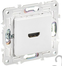 Мех-м розетки HDMI SKANDY арктический белый IEK SK-H10-K01