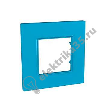 Рамка 1-м Unica quadro голубика SchE MGU4.702.26