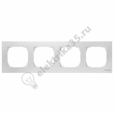 Рамка 4-м Sky альпийский бел. ABB 2CLA857400A1101