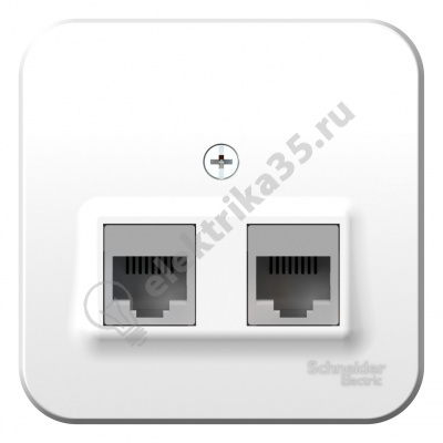 Розетка комп. 2-м ОП BLANCA RJ45 бел. SchE BLNIA045451