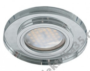 Св-к MR16 GU5.3 Круг Стекло Хром/Хром Ecola FC1650EFF