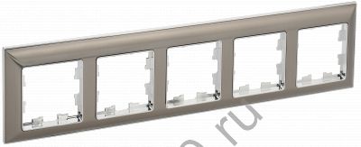 Рамка 5-м BRITE хром/никель IEK BR-M52-12-4-K23