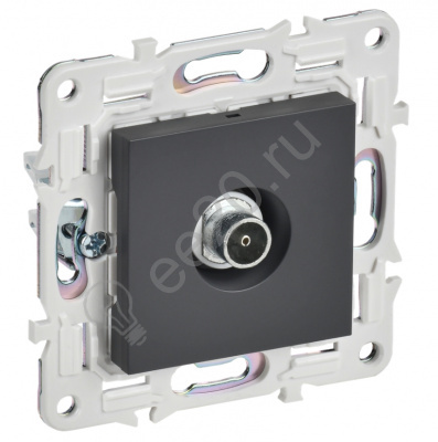 Мех-м розетки TV SKANDY титан IEK SK-A10-O-K48