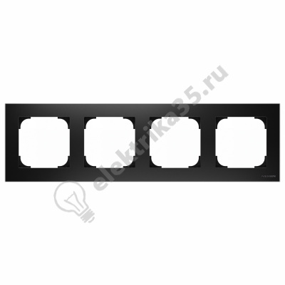 Рамка 4-м Sky черн. бархат ABB 2CLA857400A1501
