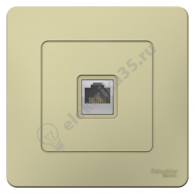 Розетка комп. СП BLANCA RJ45 молоч. SchE BLNIS045002